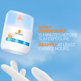 La Roche-Posay product label highlighting hyaluronic acid and niacinamide