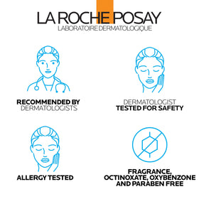 La Roche-Posay sunscreen layered under makeup for seamless wear