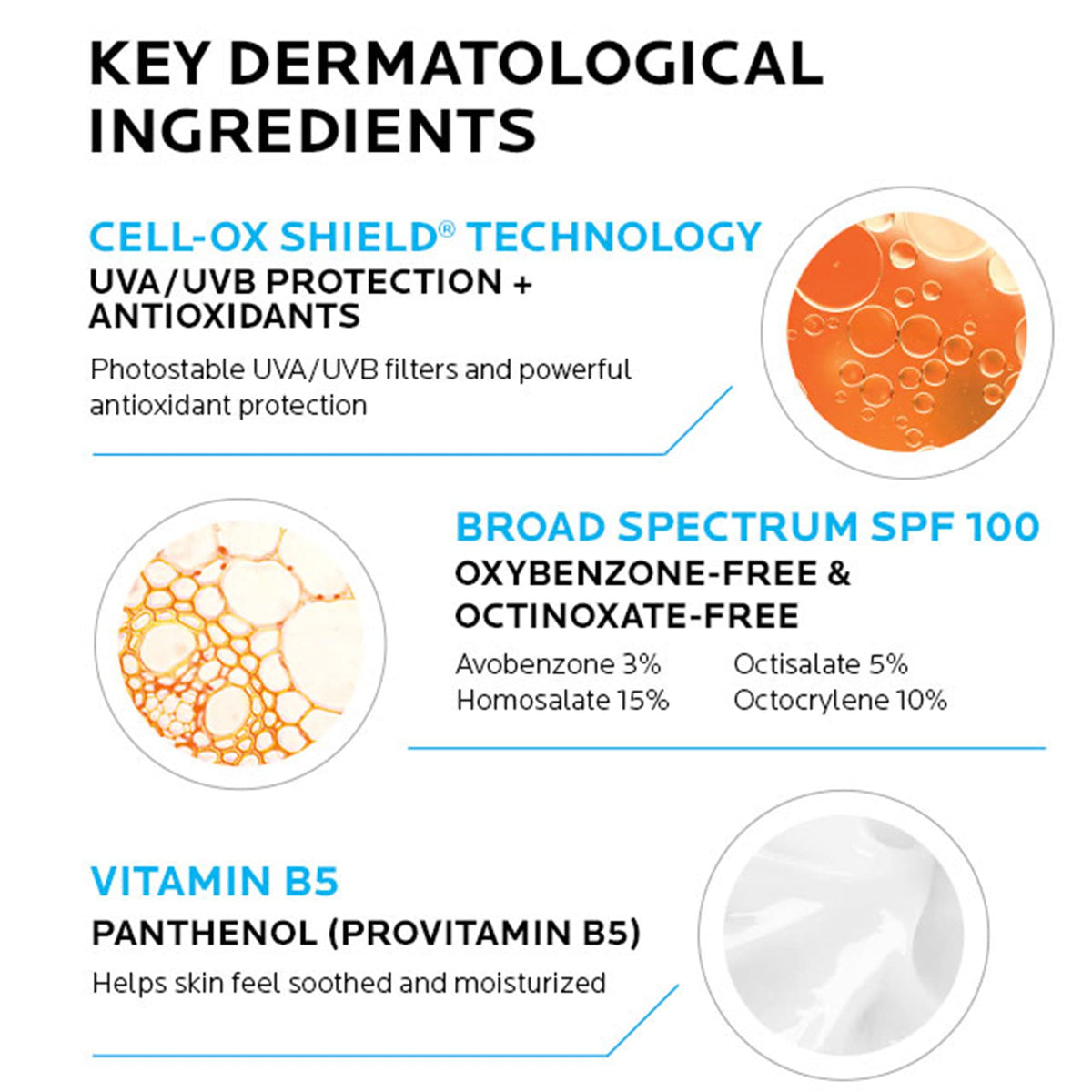 La Roche-Posay applying sunscreen to face and neck, demonstrates comfortable non-greasy finish