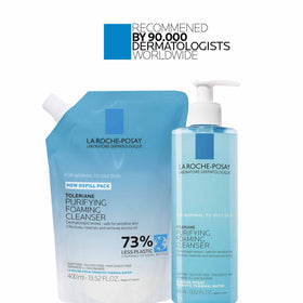 La Roche-Posay cleanser used in a morning routine showing refreshed skin benefit