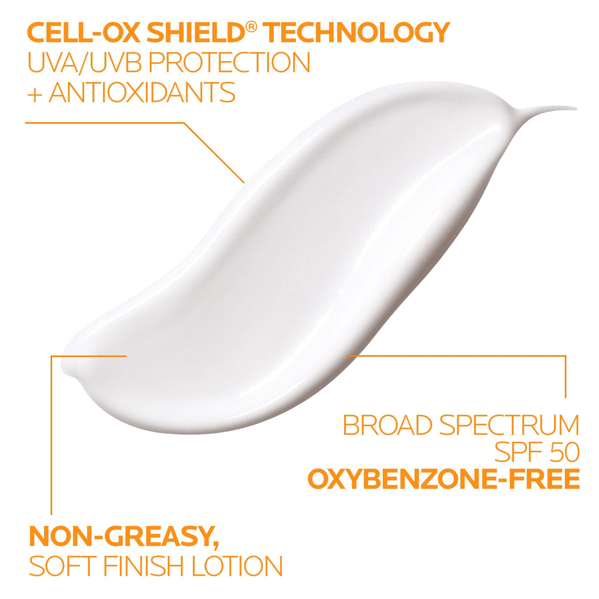 La Roche-Posay lotion blended on hand demonstrating easy application