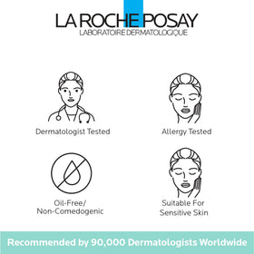 La Roche-Posay moisturizer spread on hand demonstrating smooth application and immediate plumping