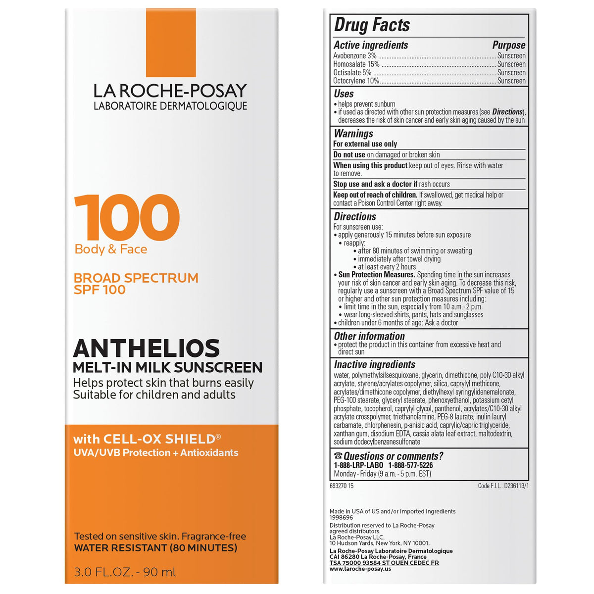 La Roche-Posay on beach towel with sun hat, lifestyle image showing active sun protection