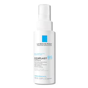 La Roche-Posay front bottle view showing calming repair mist packaging and benefits