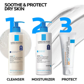 La Roche-Posay Cicaplast used on a face in a calm lifestyle setting to protect and soothe