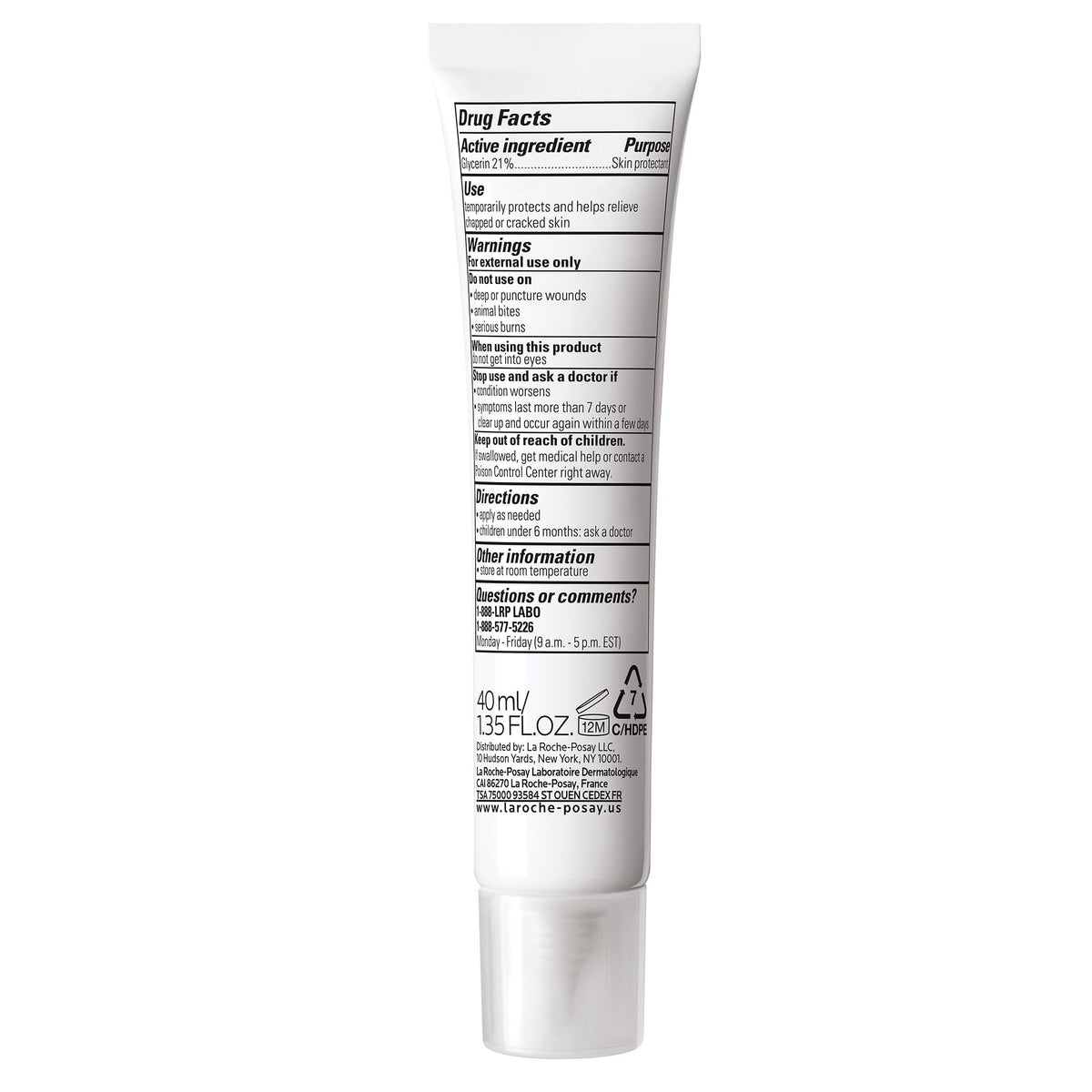 Open cap with gel drop from La Roche-Posay Cicaplast showing dispensing ease and precise application