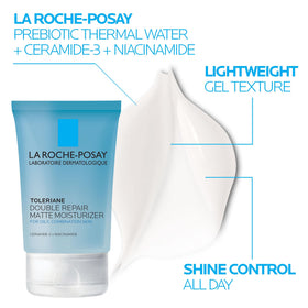 La Roche-Posay Effaclar cleanser lathering on hands to help clear pores