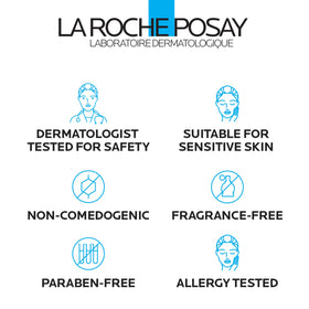 La Roche-Posay cleanser texture close-up illustrating gentle exfoliation and non-drying benefit