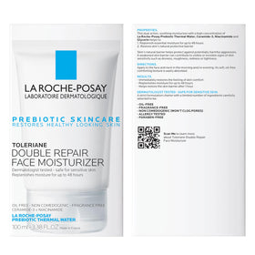 La Roche-Posay clinical information card showing dermatologist recommendation