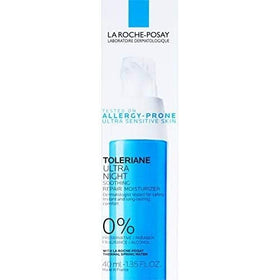 La Roche-Posay label close-up highlighting preservative- and fragrance-free claims