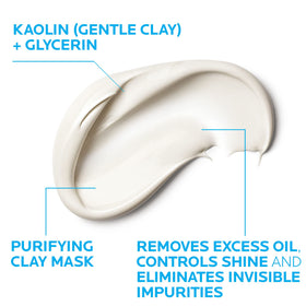 La Roche-Posay applied to cheek demonstrating easy five-minute use