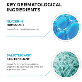 La Roche-Posay Effaclar close-up label highlighting active salicylic acid