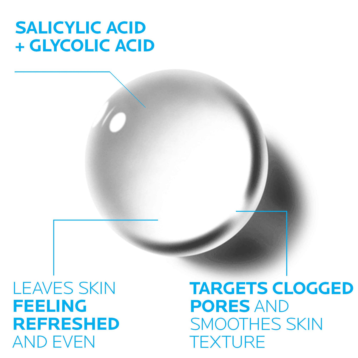 La Roche-Posay clear toner texture close-up highlighting lightweight feel