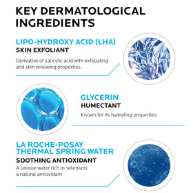 La Roche-Posay toner on cotton pad demonstrating easy application and cleansing