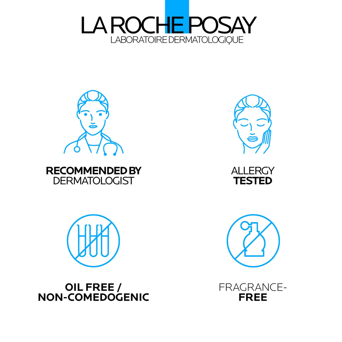 La Roche-Posay foam in hand after lathering, showing effective oil removal benefit
