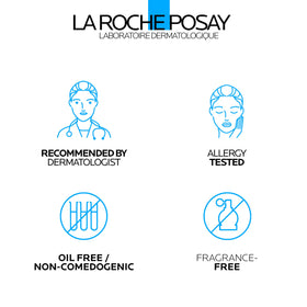 La Roche-Posay foam in hand after lathering, showing effective oil removal benefit