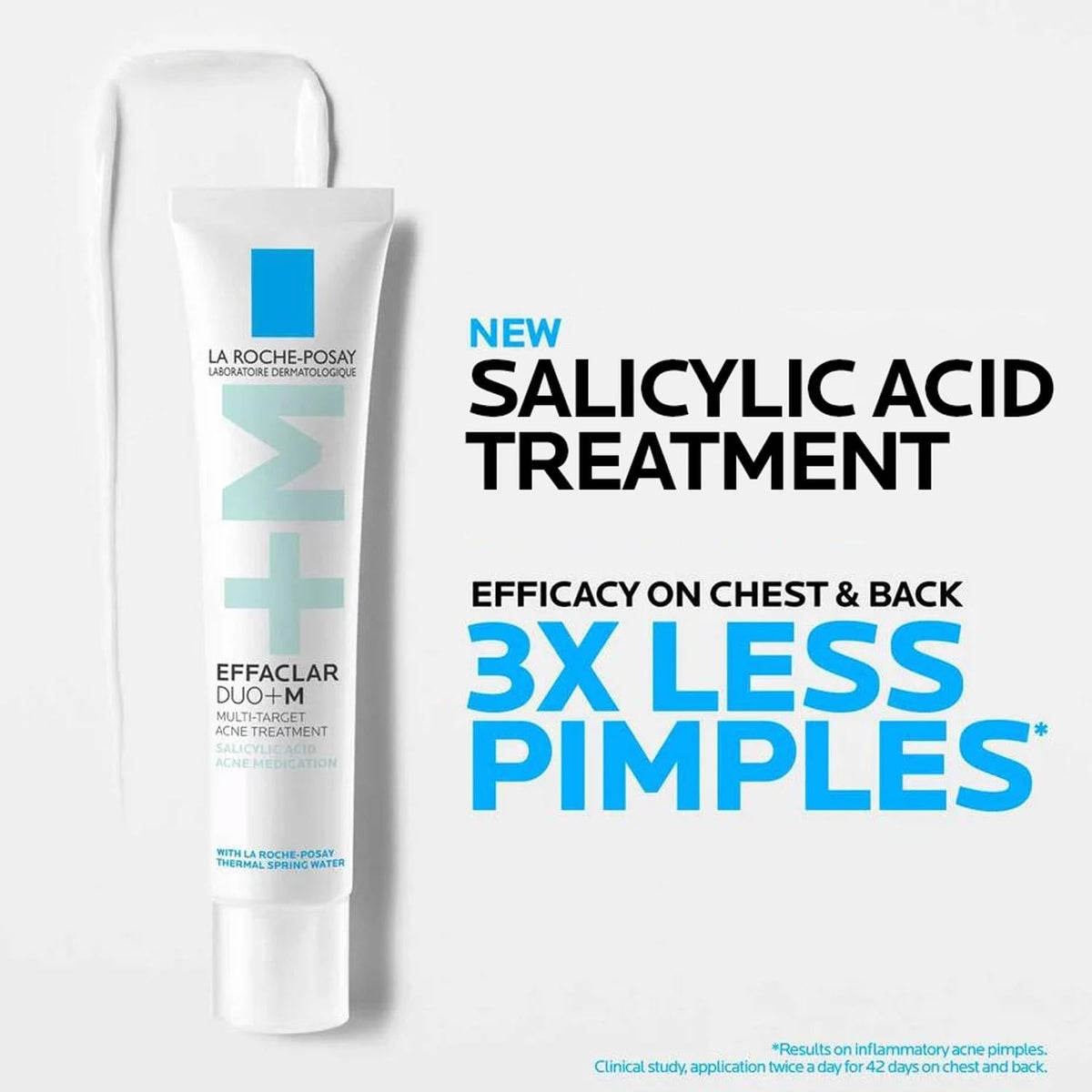 La Roche-Posay gel-cream texture on fingertip showing lightweight finish