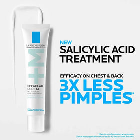 La Roche-Posay gel-cream texture on fingertip showing lightweight finish
