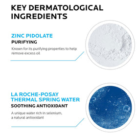 La Roche-Posay clear gel texture close-up illustrating lightweight feel