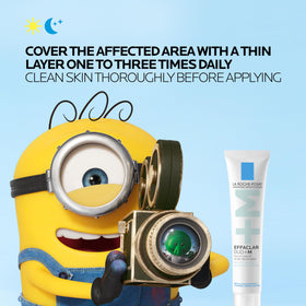 La Roche-Posay ingredients display emphasizing soothing actives