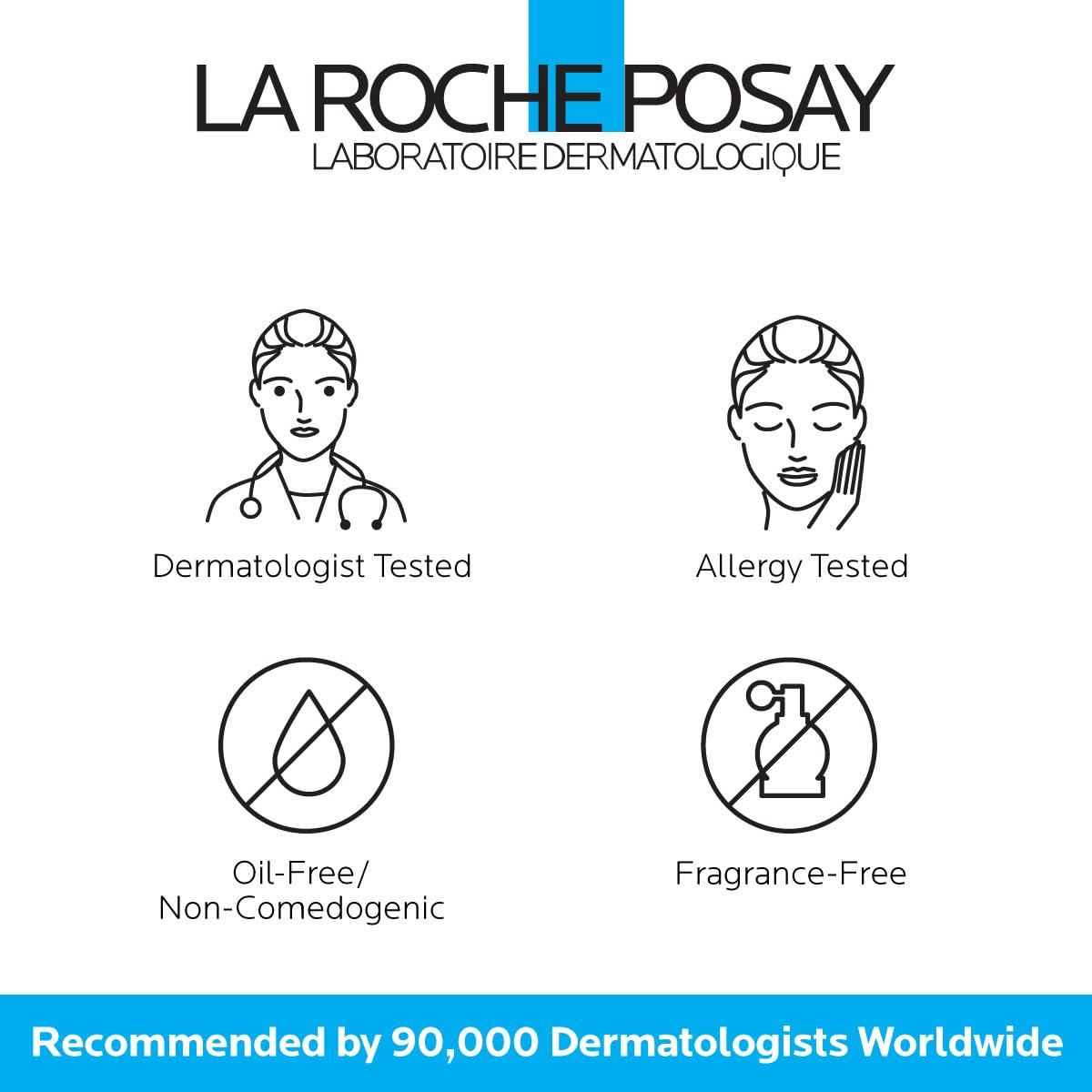 La Roche-Posay toner on bathroom counter in routine setting promoting daily use