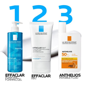 La Roche-Posay on bathroom vanity lifestyle shot showing everyday routine benefit