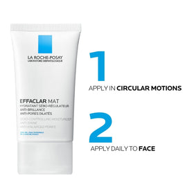 La Roche-Posay used as a makeup base demonstrating longer-lasting makeup benefit
