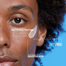 La Roche-Posay pump and cap detail for easy daily dispensing benefit