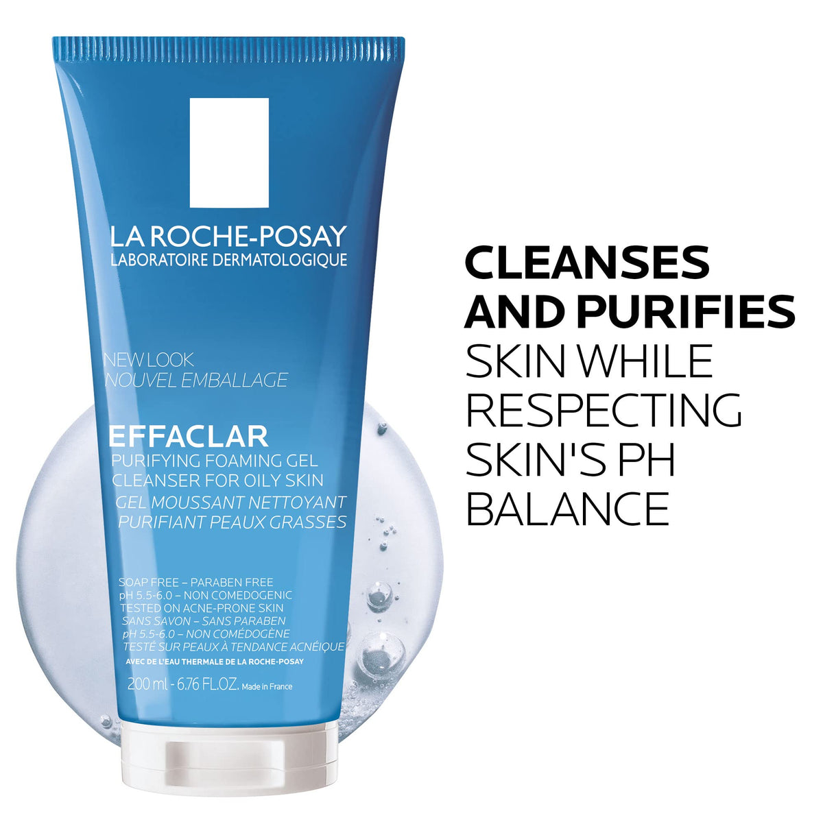 La Roche-Posay pump dispensing foam for easy daily use