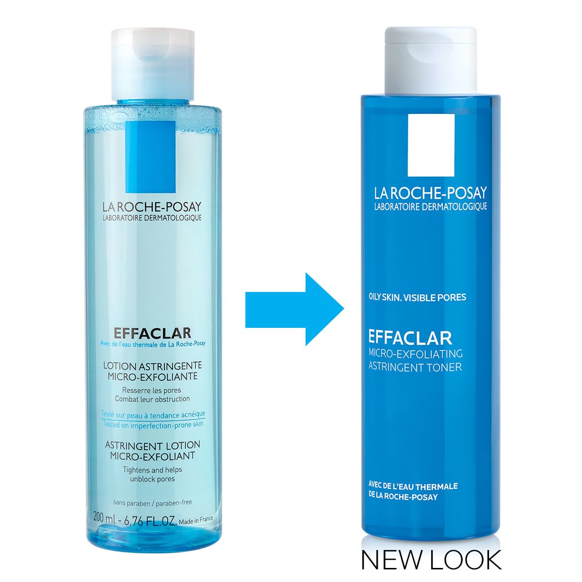La Roche-Posay bottle beside ruler showing size and travel-friendly scale