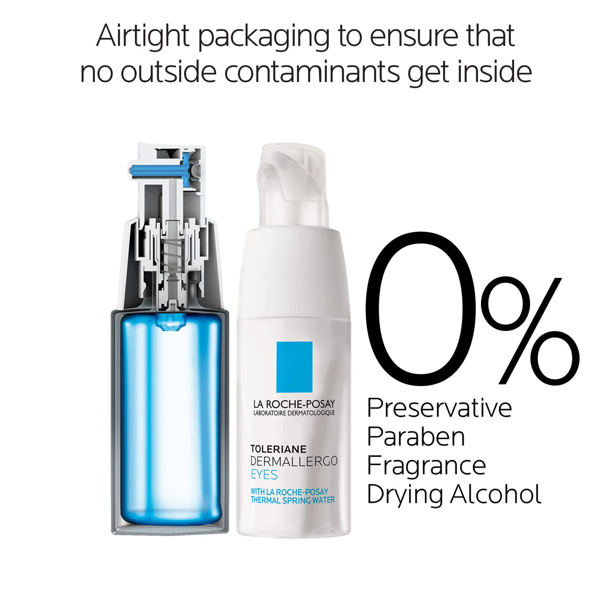 La Roche-Posay cream held in hand showing compact size and travel benefit