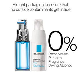 La Roche-Posay cream held in hand showing compact size and travel benefit