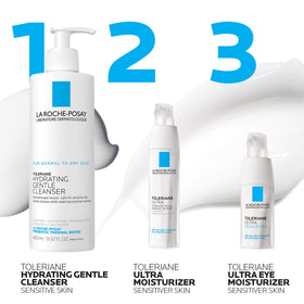 La Roche-Posay ingredient label close-up showing gentle formulation benefit