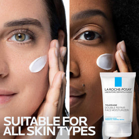La Roche-Posay on face and neck in lifestyle scene for daily use