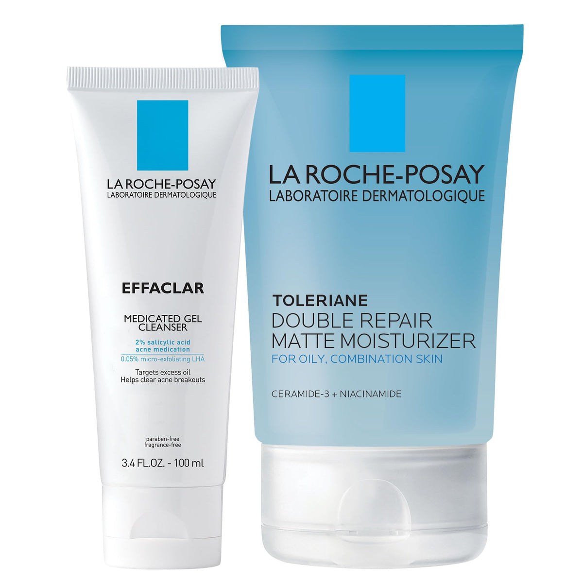 La Roche-Posay set front packaging showing both products and benefits
