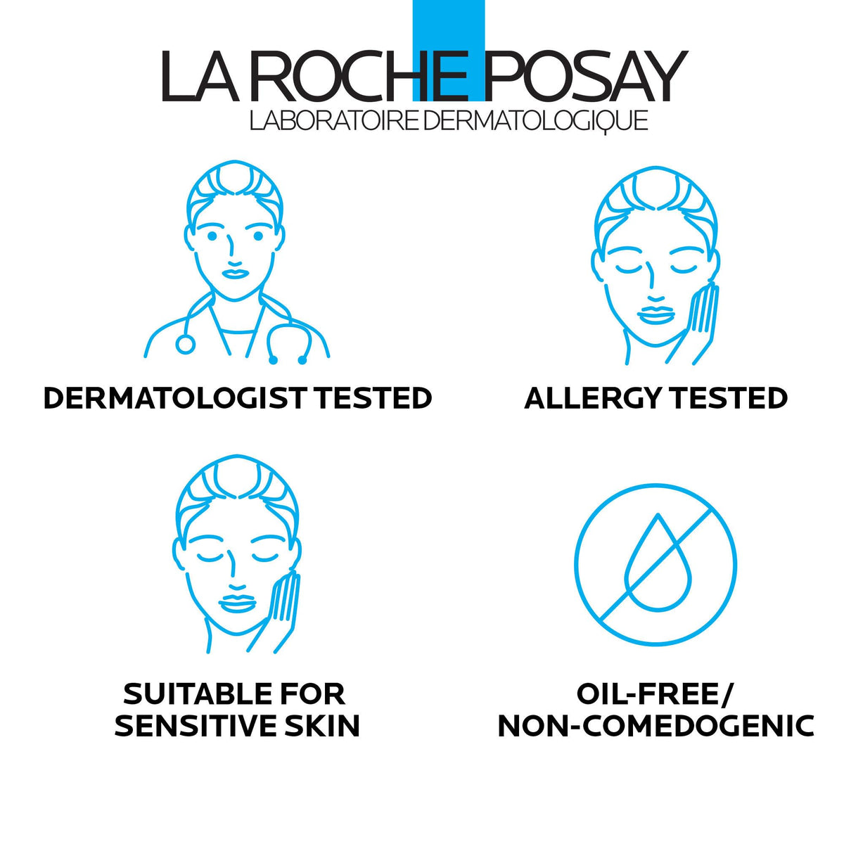 La Roche-Posay serum being applied to skin demonstrating easy absorption