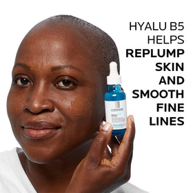 La Roche-Posay application on face demonstrating quick absorption and plumpness