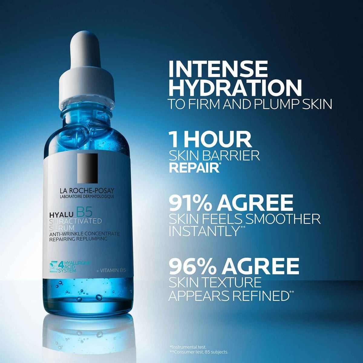 La Roche-Posay bottle in hand demonstrating size and scale