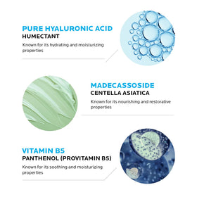 La Roche-Posay label detail highlighting key ingredients and gentle formula