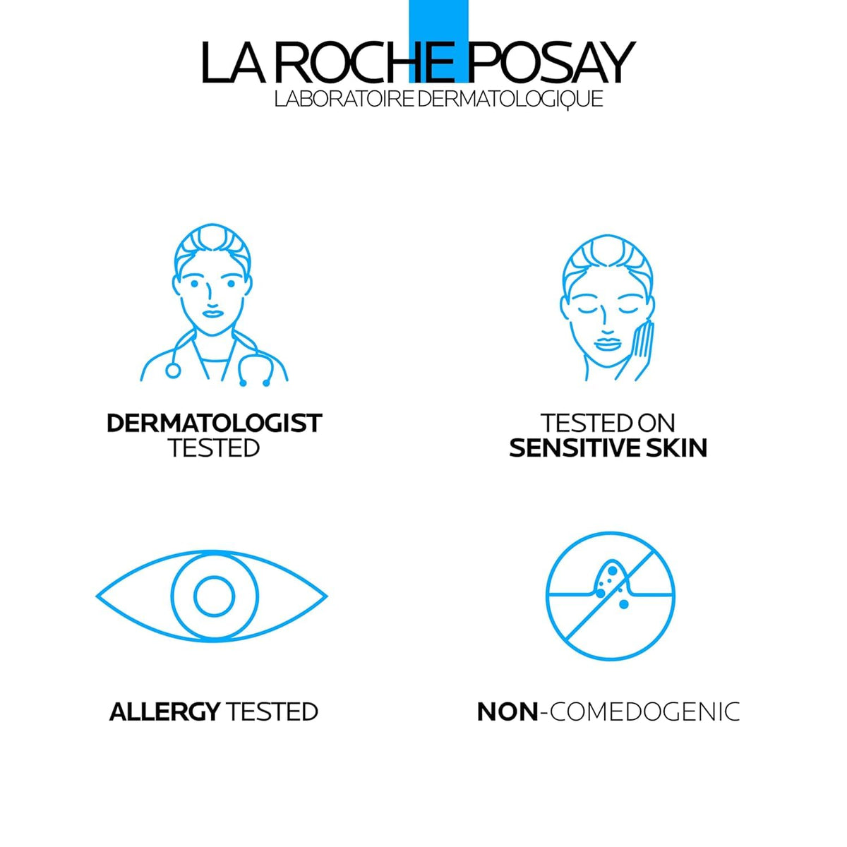 La Roche-Posay jar next to coin to show 1.7 fl oz scale benefit