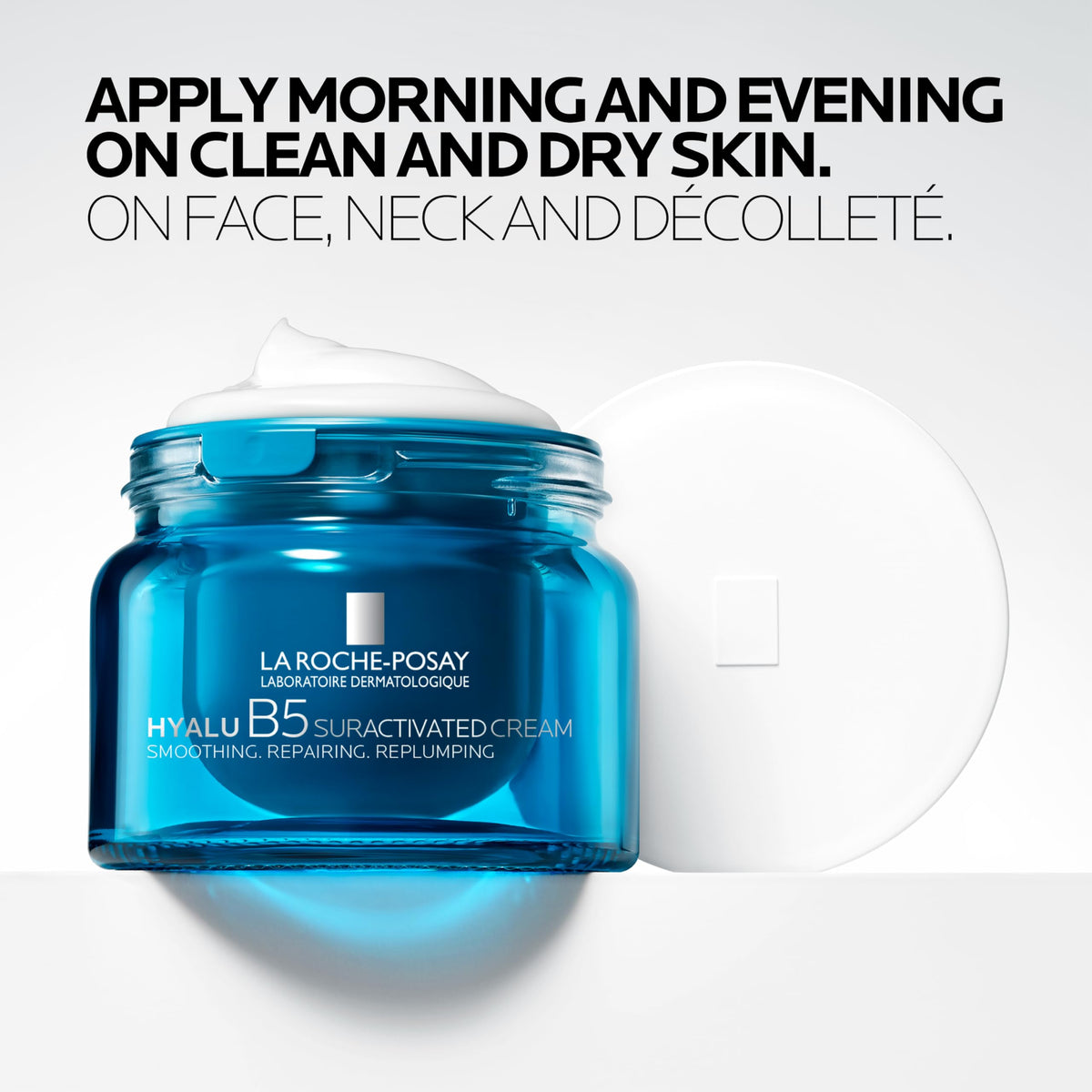 La Roche-Posay tube beside a coin showing 1.7 fl oz size and travel-friendly scale