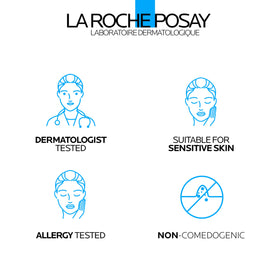 La Roche-Posay ingredient label closeup highlighting Vitamin Cg and B3