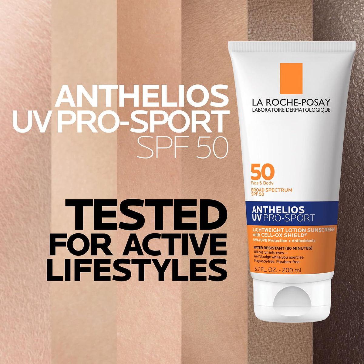 La Roche-Posay label close-up highlighting Cell-Ox Shield technology benefit