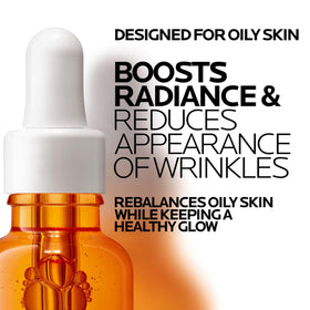 La Roche-Posay ingredient label close-up highlighting vitamin C and salicylic acid