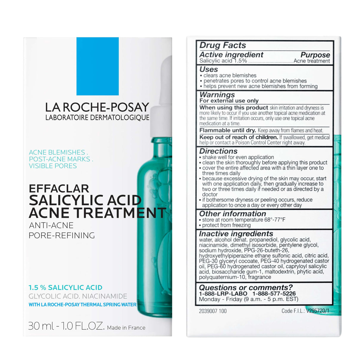 Lifestyle bathroom setting with the product near sink, La Roche-Posay integrated into routine