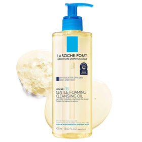La Roche-Posay Lipikar AP+ front packaging shows gentle cleanser benefits