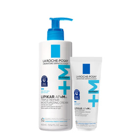 La Roche-Posay Lipikar AP+MAX jar front view showing label and size benefit