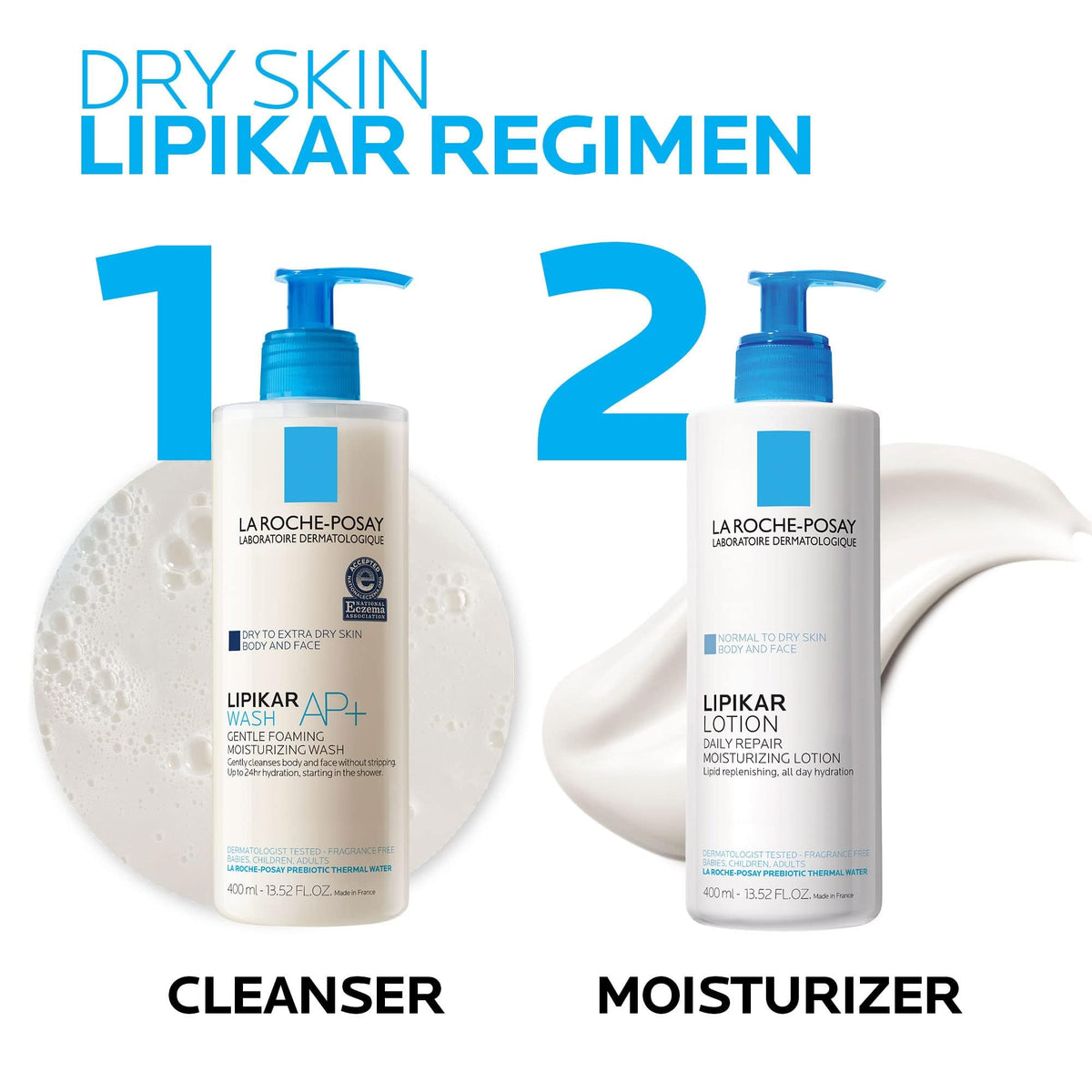 La Roche-Posay Lipikar family lifestyle scene with parent and baby, gentle moisturizer for all ages