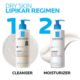 La Roche-Posay Lipikar family lifestyle scene with parent and baby, gentle moisturizer for all ages
