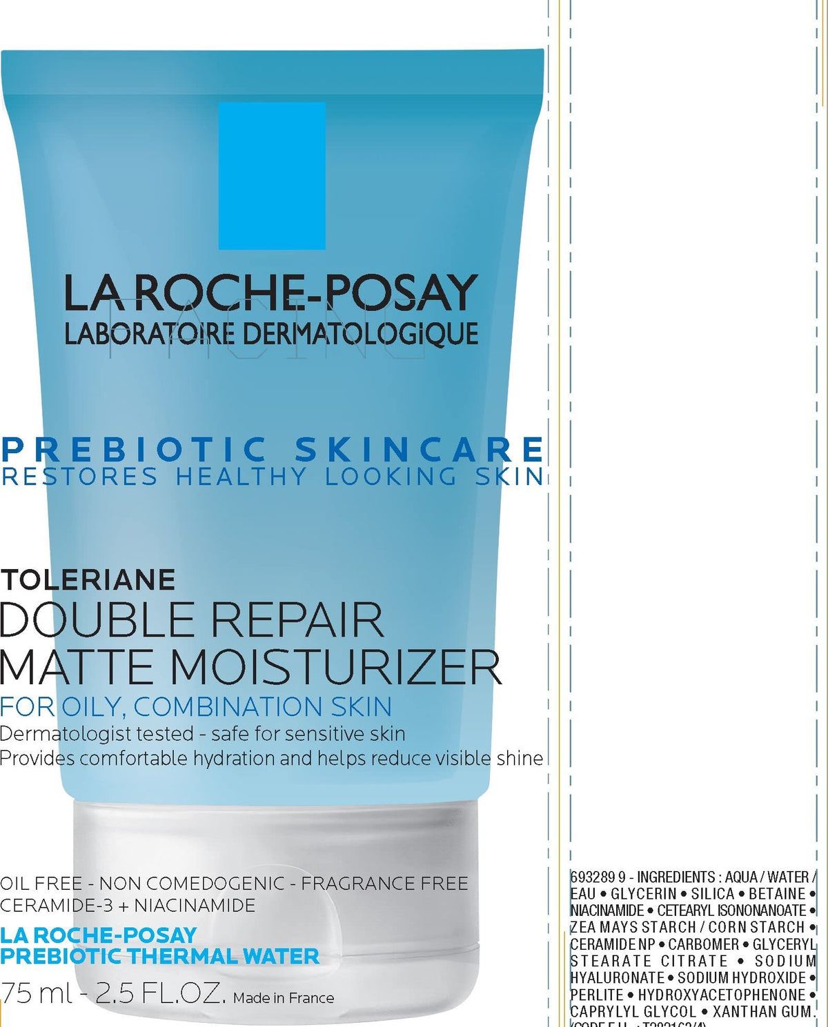 La Roche-Posay thermal water bottle representing soothing prebiotic water